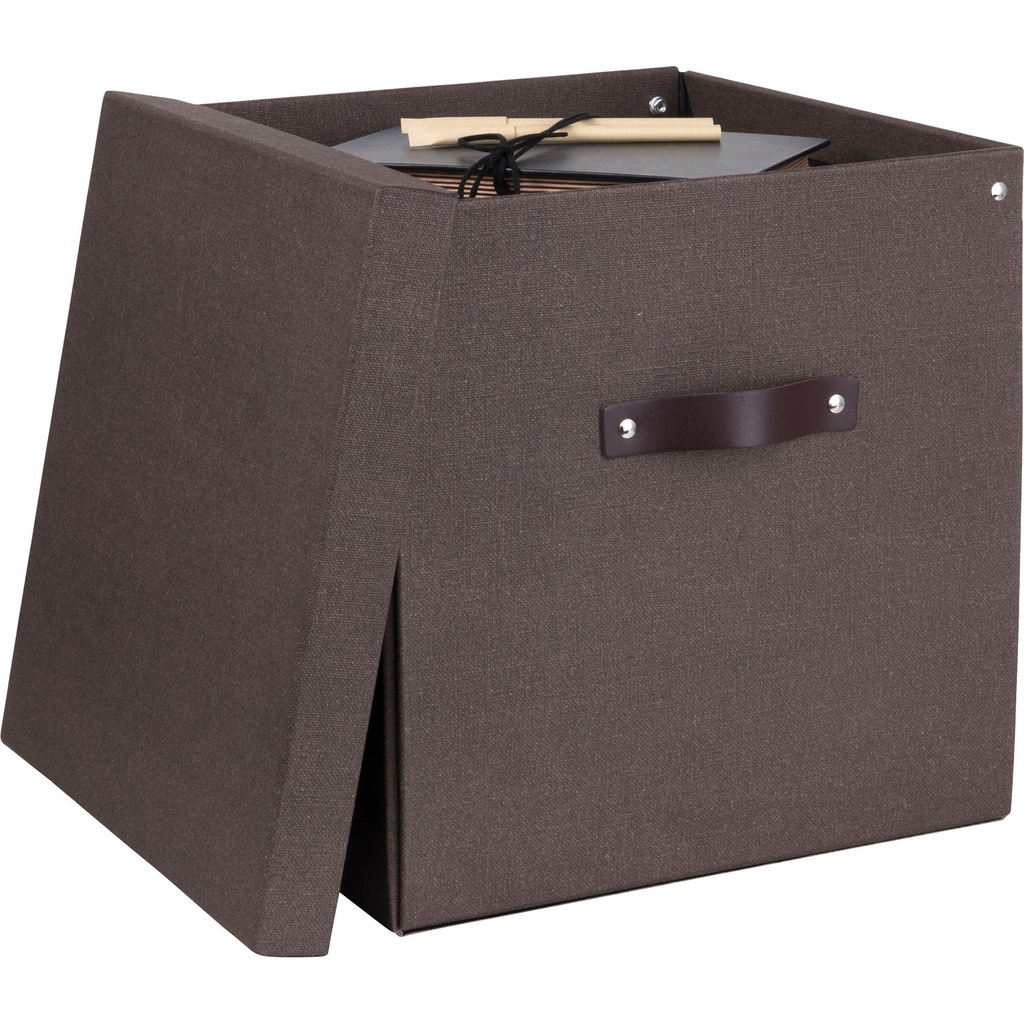 Box Bigso Logan canvas brun