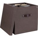 Box Bigso Logan canvas brun