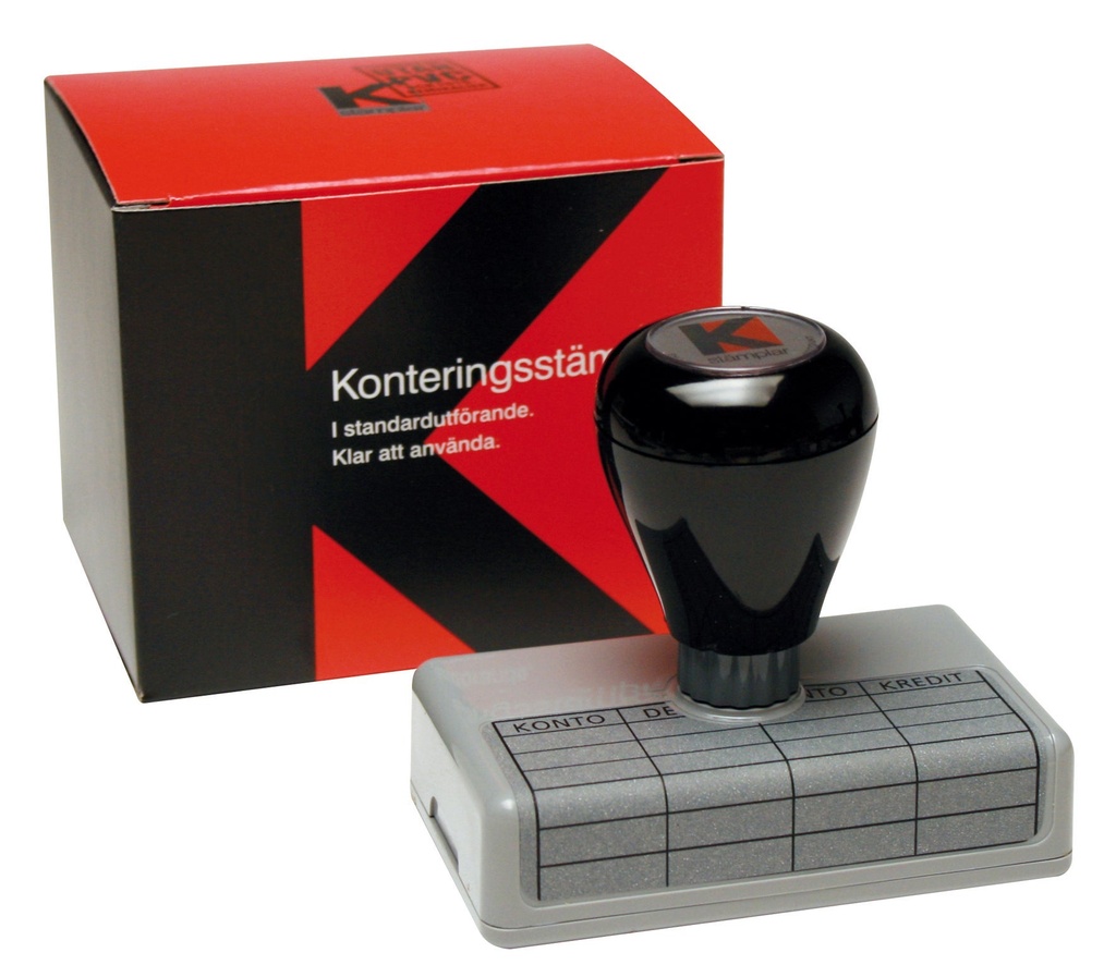 Stämpel kontering 60x40mm