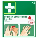 Soft Foam Bandage Beige 6cmx2m