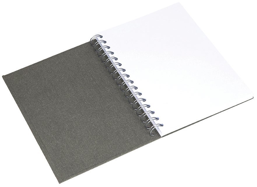 Bok Bigso A5 olinj canvas grå