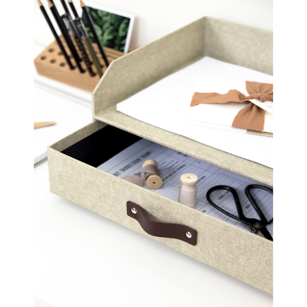 Brevkorg Walter canvas linen