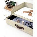 Brevkorg Walter canvas linen