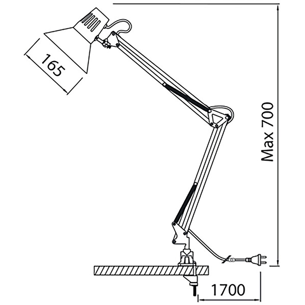 Skrivbordslampa Venla Vit