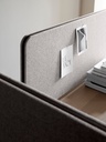 Bordsskärm Edge 800x700 lj.grå