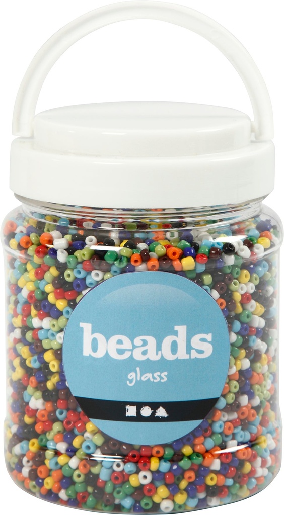 Rocaipärlor 4mm mix 1000g