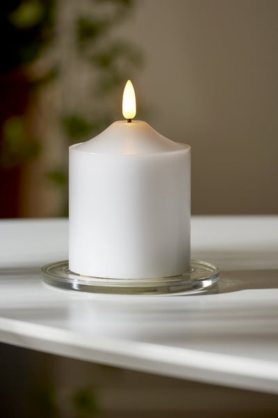 Blockljus LED Flamme D7,5 H12