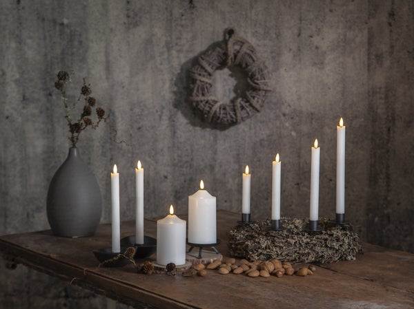 Blockljus LED Flamme D7,5 H15