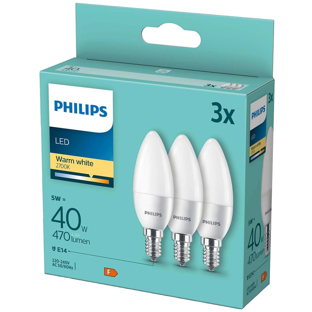 LED-lampa E14 Kron 470lm 3/fp
