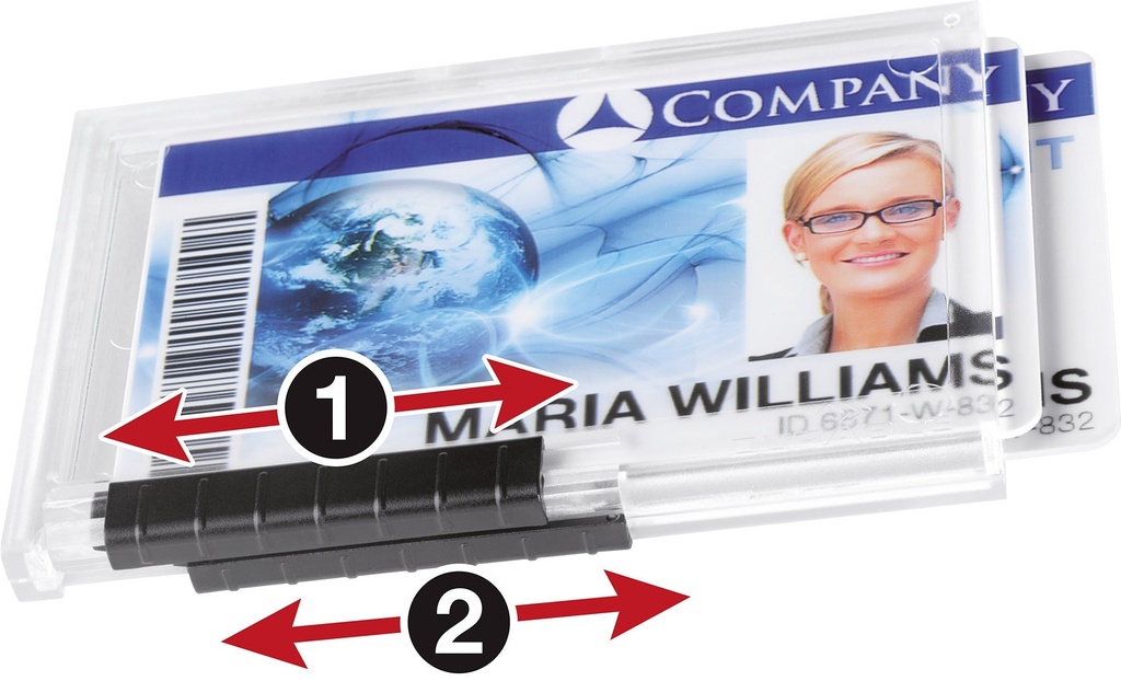 Korthållare Pushbox Duo 10p