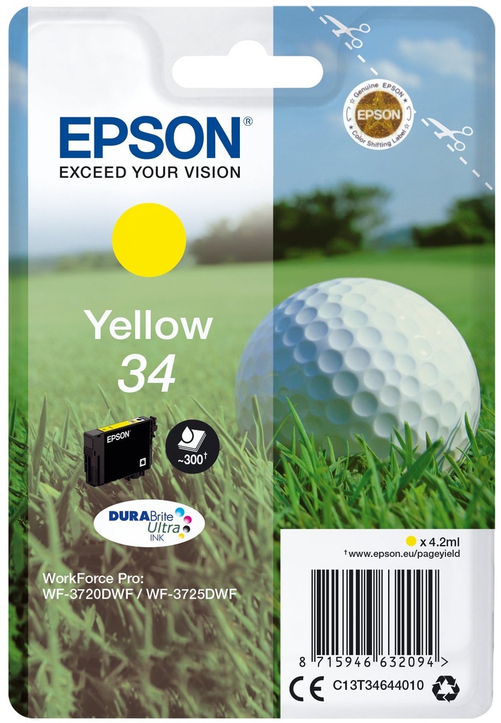 Bläck Epson T3464 Gul