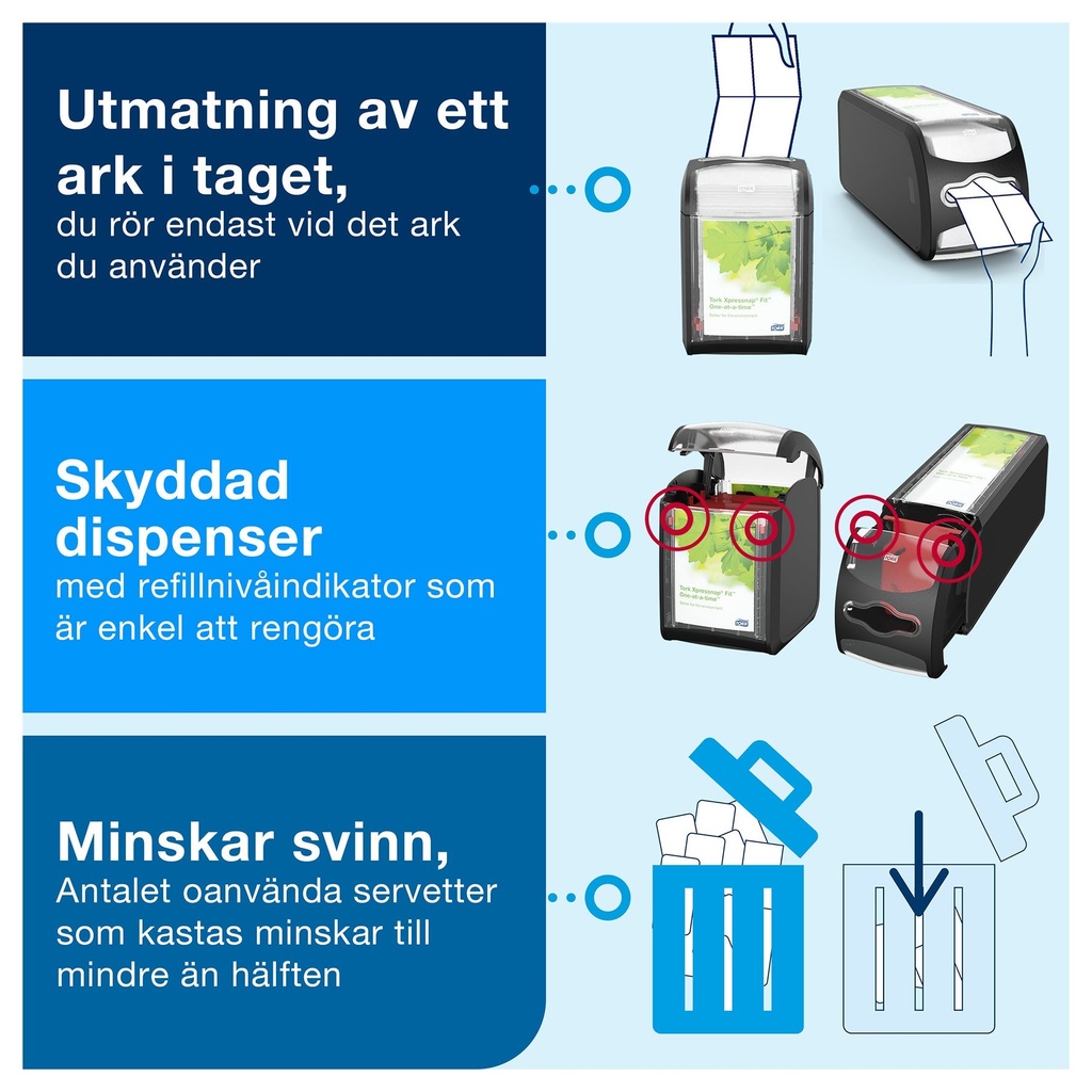 Tork Xpressnap Fit® Liggande d