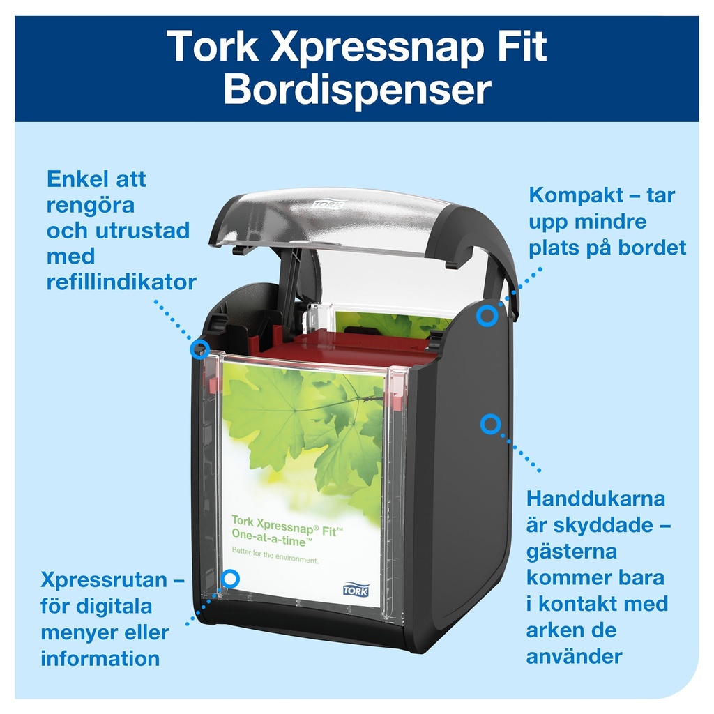 Tork Xpressnap Fit®.Bordsdispe