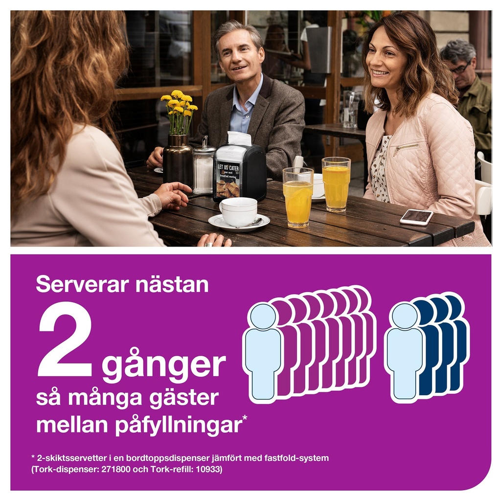 Tork Xpressnap Fit®.Bordsdispe