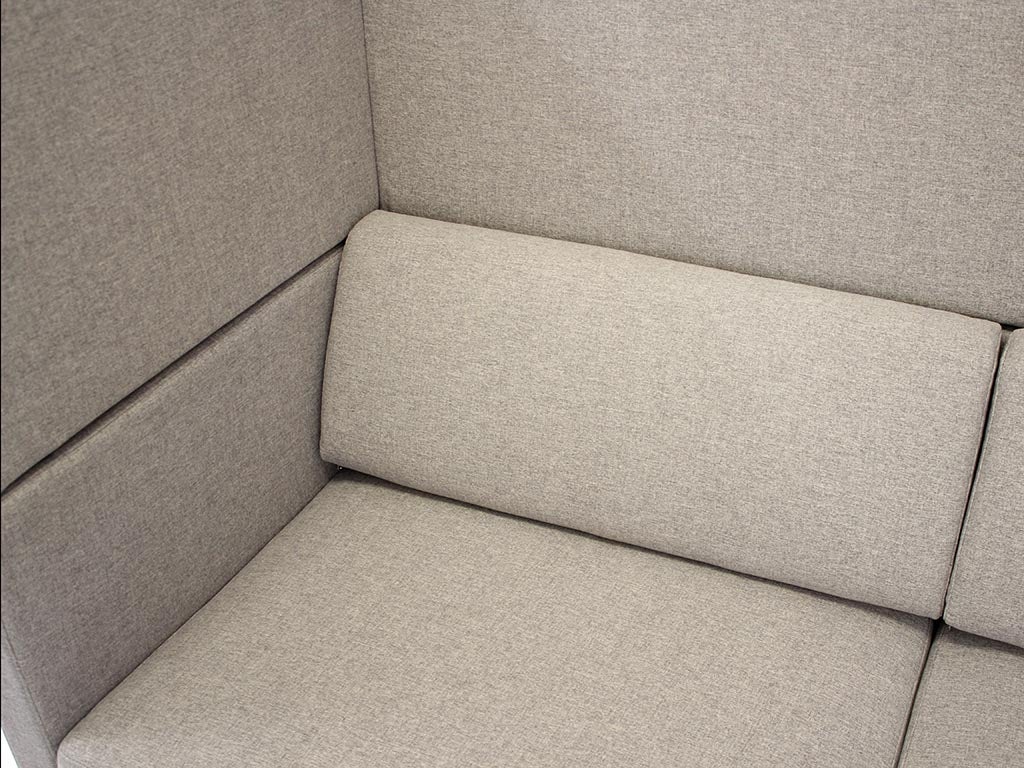 Soffa Bergamo 3sits hög grå