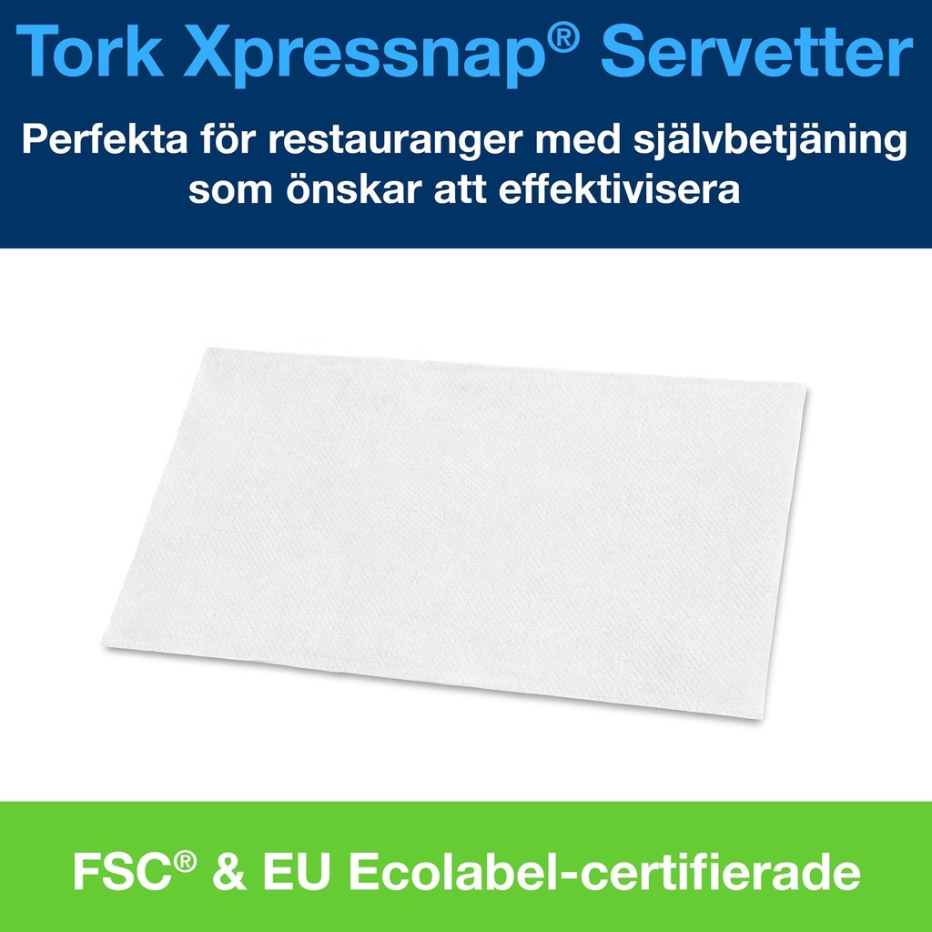 Servett Tork N4 vit 1125st