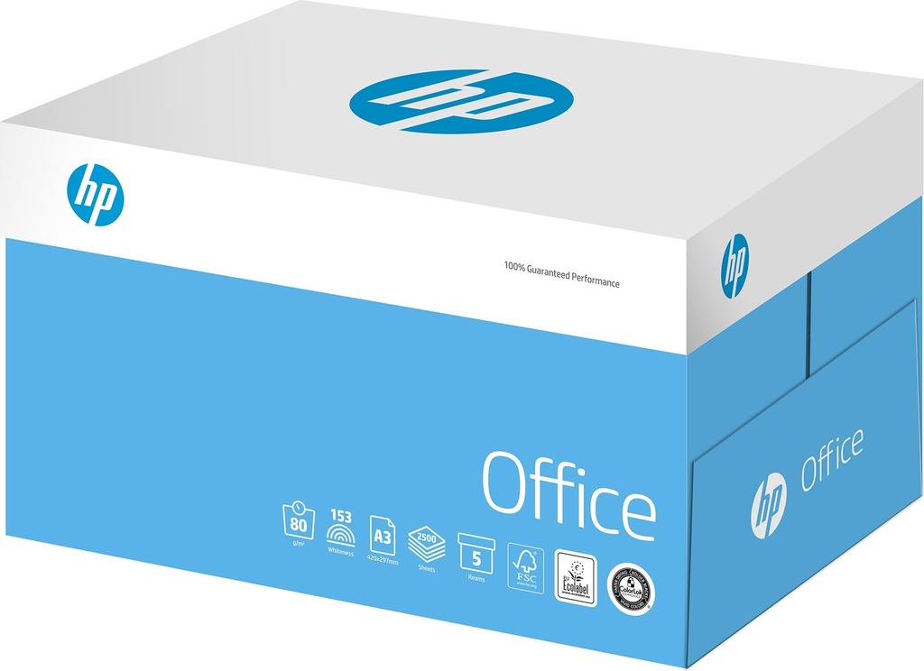 Papper HP Office A3 80g 500/fp