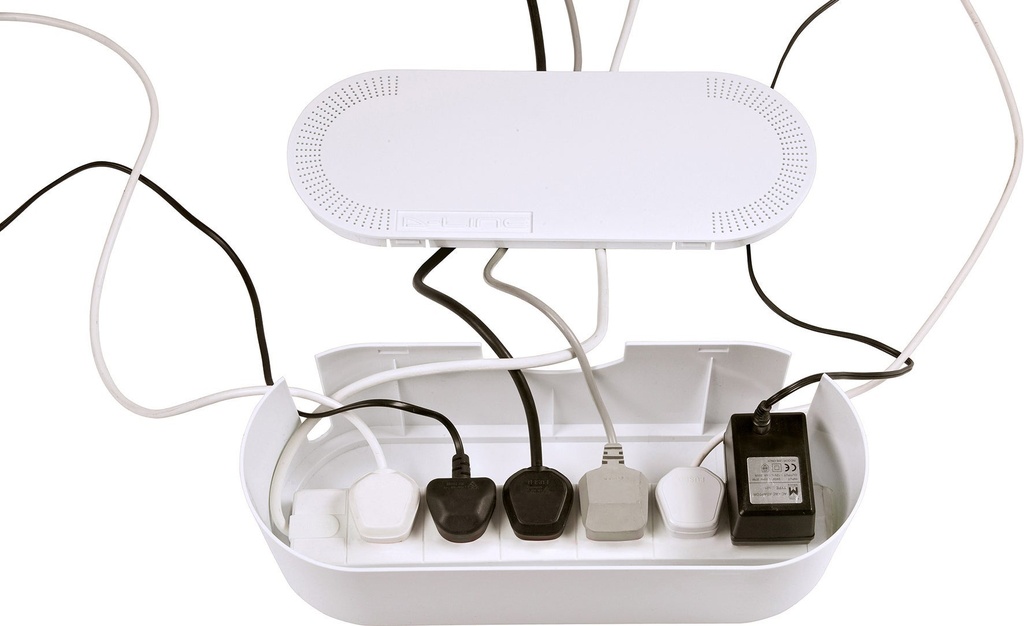 Kabelbox stor vit