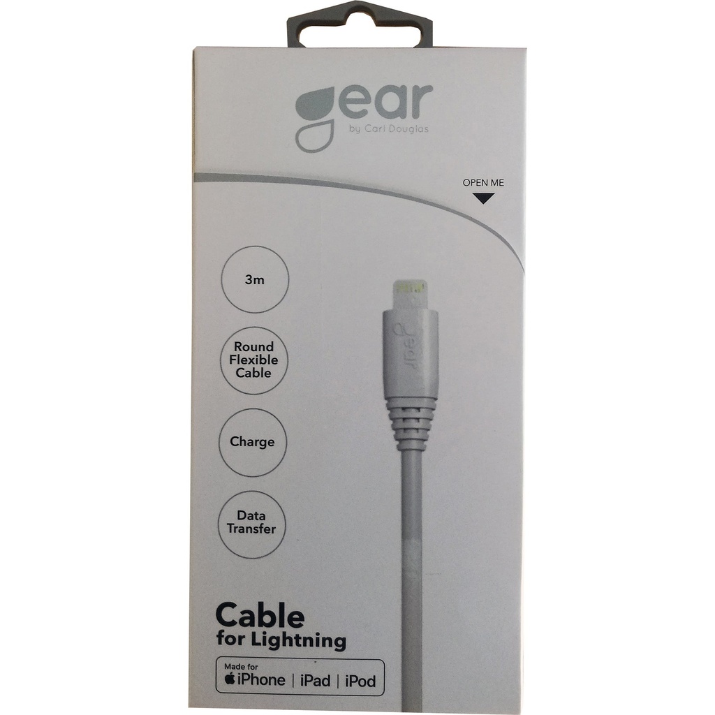 GEAR Synkkabel Lightning 3m Vi