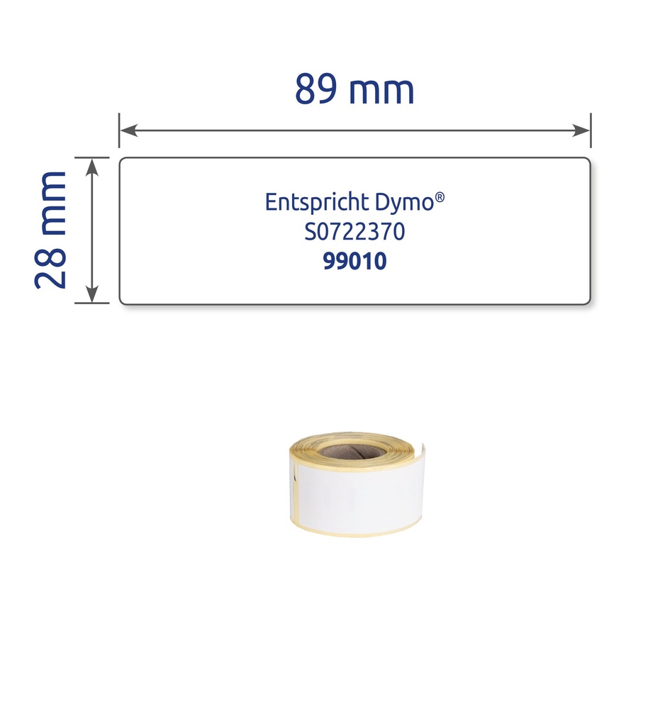 Etikett Avery 89x28mm 2x130/fp