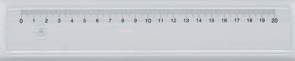 Linjal  plast 20cm