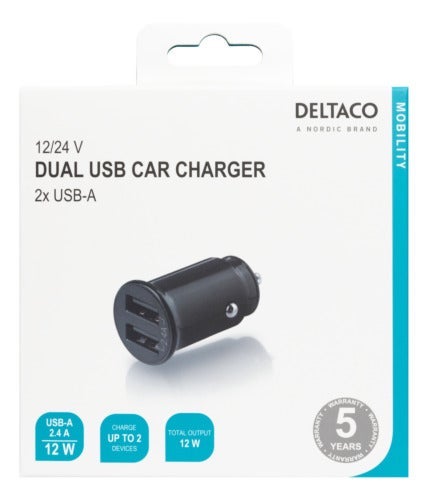 Billaddare dubbla USB-A portar