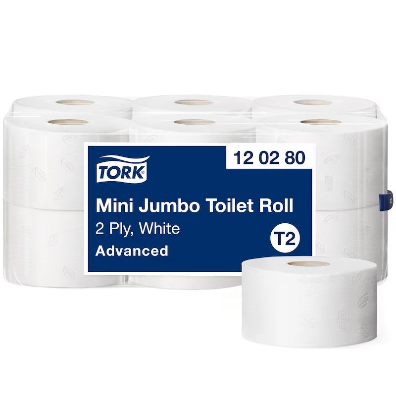 Toalettppr Tork Adv T2 12/kt