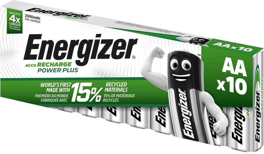 Batteri Ladd AA 10p 2000mAH