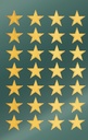 Stickers stjärnor guld 56/fp
