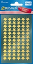 Stickers stjärnor guld 144/fp