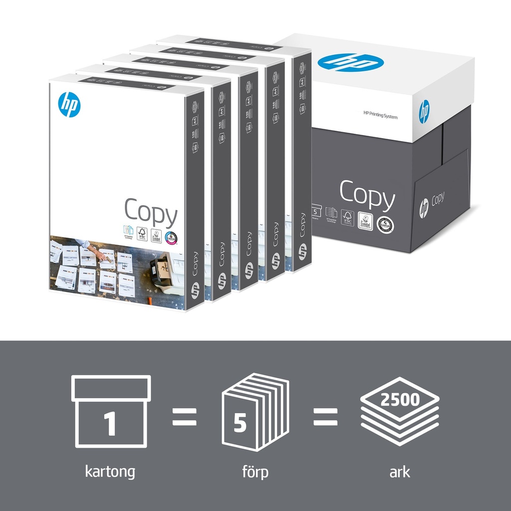 Kopieringspapper HP Copy A4 80g 500/fp
