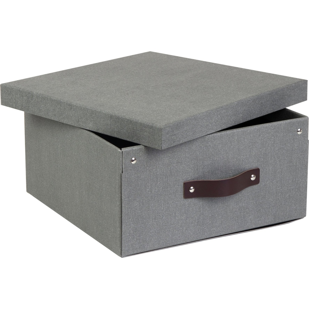 Box Bigso Levi canvas grå