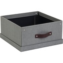 Box Bigso Levi canvas grå