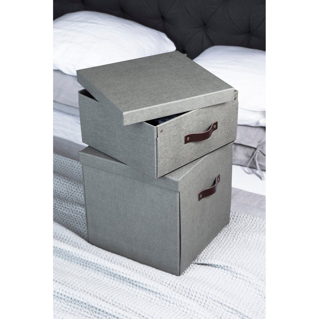 Box Bigso Levi canvas grå