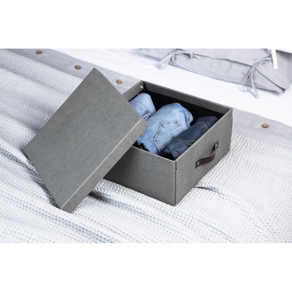 Box Bigso Levi canvas grå