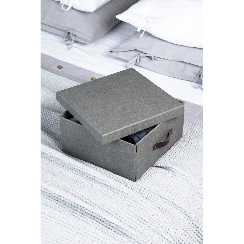Box Bigso Levi canvas grå