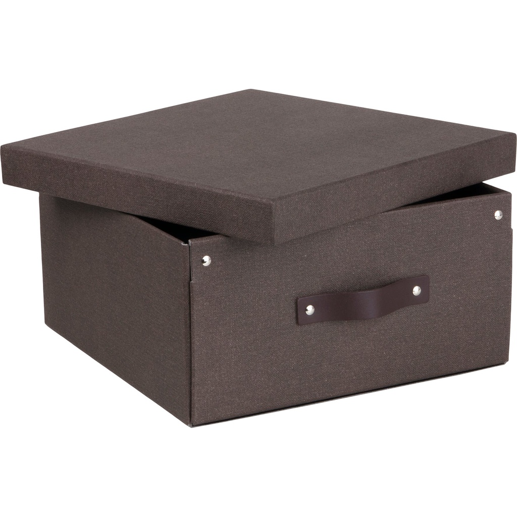 Box Bigso Levi canvas brun