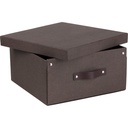 Box Bigso Levi canvas brun