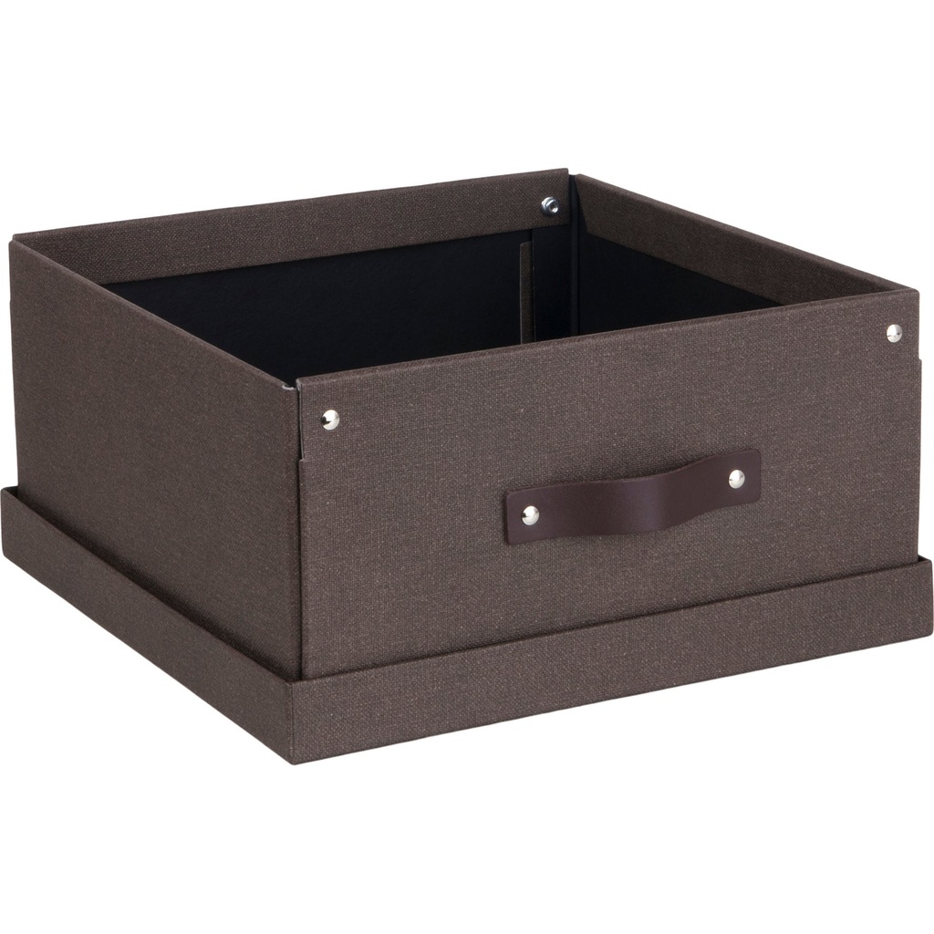 Box Bigso Levi canvas brun