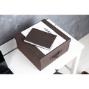 Box Bigso Levi canvas brun