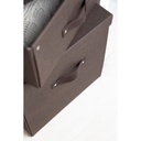 Box Bigso Levi canvas brun