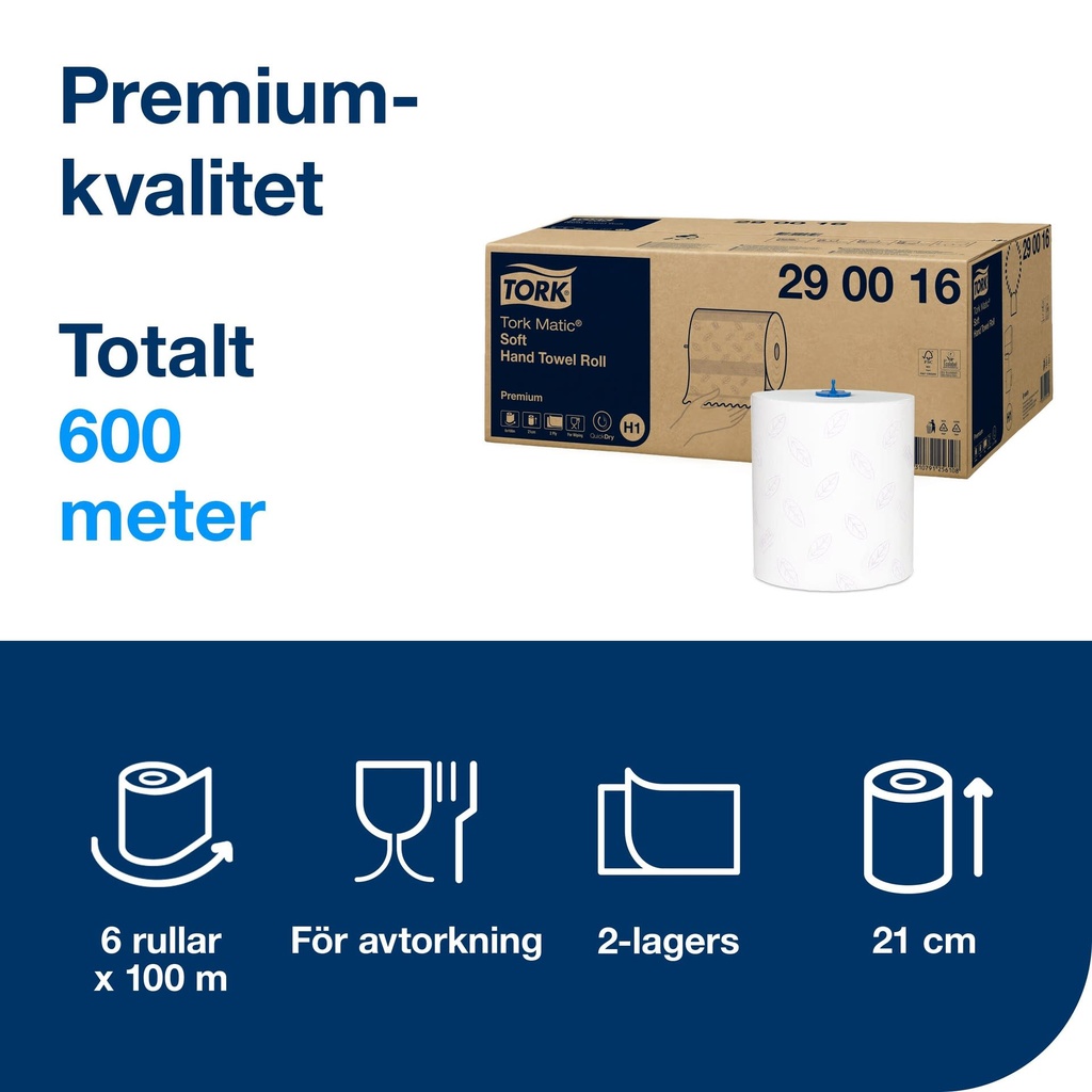 Handduk Tork Premium H1 6/kt