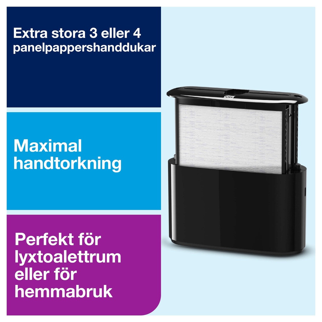 Dispenser H2 Servett Svart