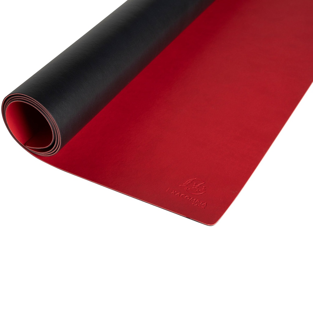 Underlägg PU 40x80 black/red