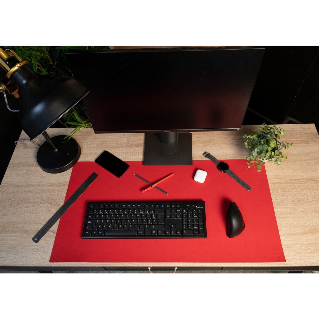 Underlägg PU 40x80 black/red
