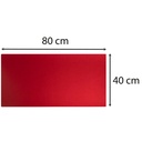 Underlägg PU 40x80 black/red
