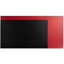 Underlägg PU 40x80 black/red