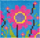 Pärlplatta kvadrat 16x16 10/fp