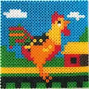 Pärlplatta kvadrat 16x16 10/fp