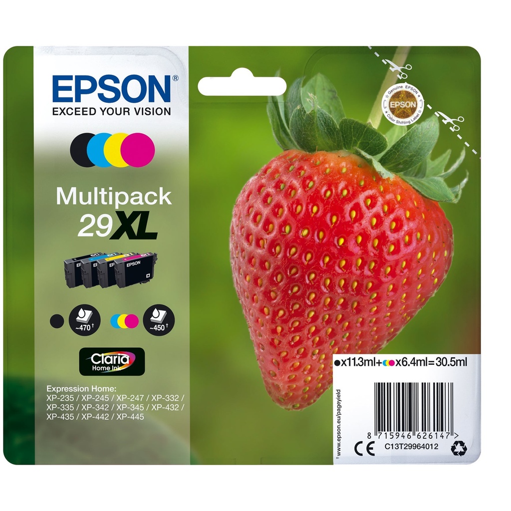 Bläck Epson 29XL CMYK 4/fp